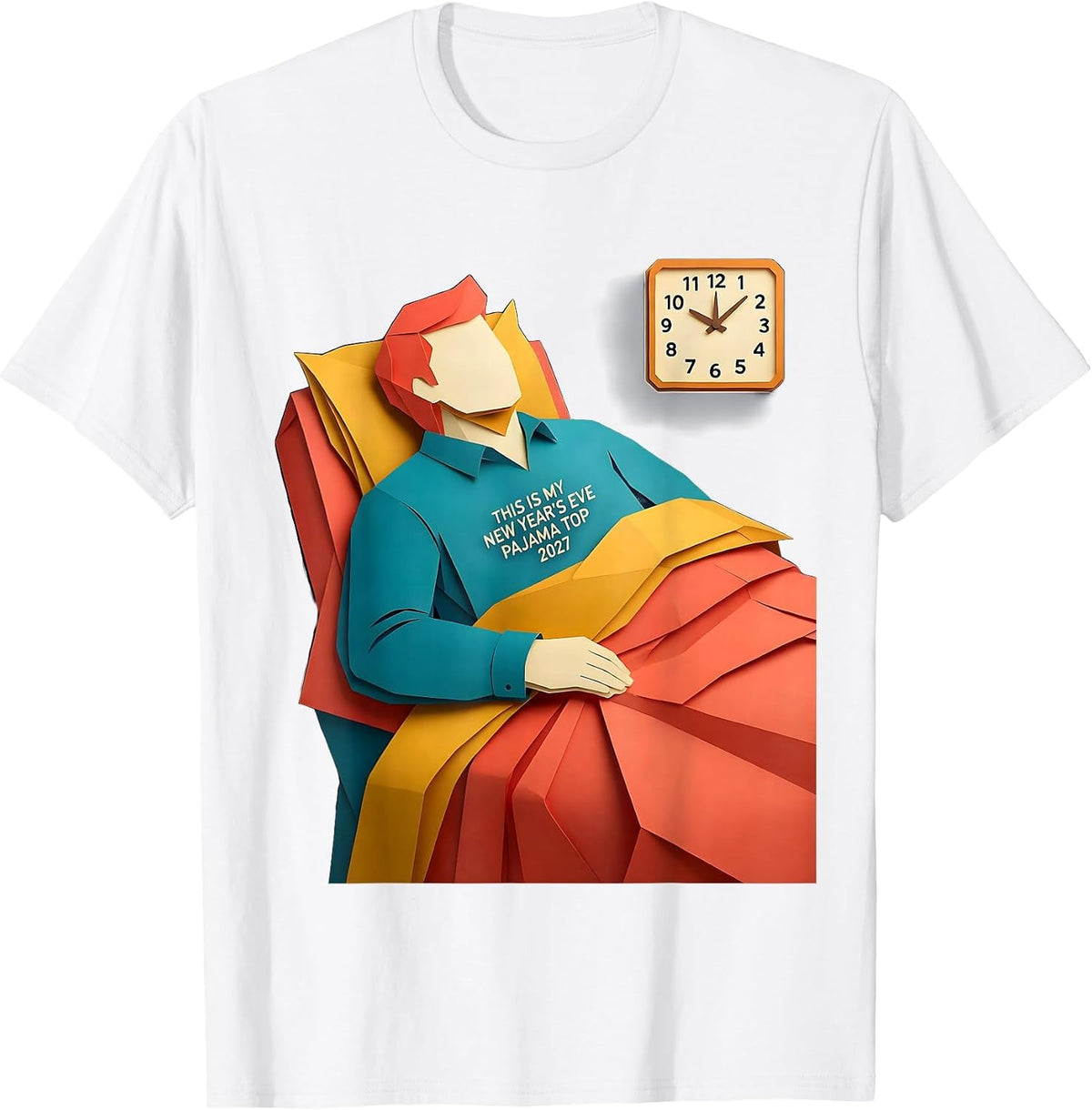 Men's This Is My New Year's Eve Pajama Top 2027 Party T-Shirt - White