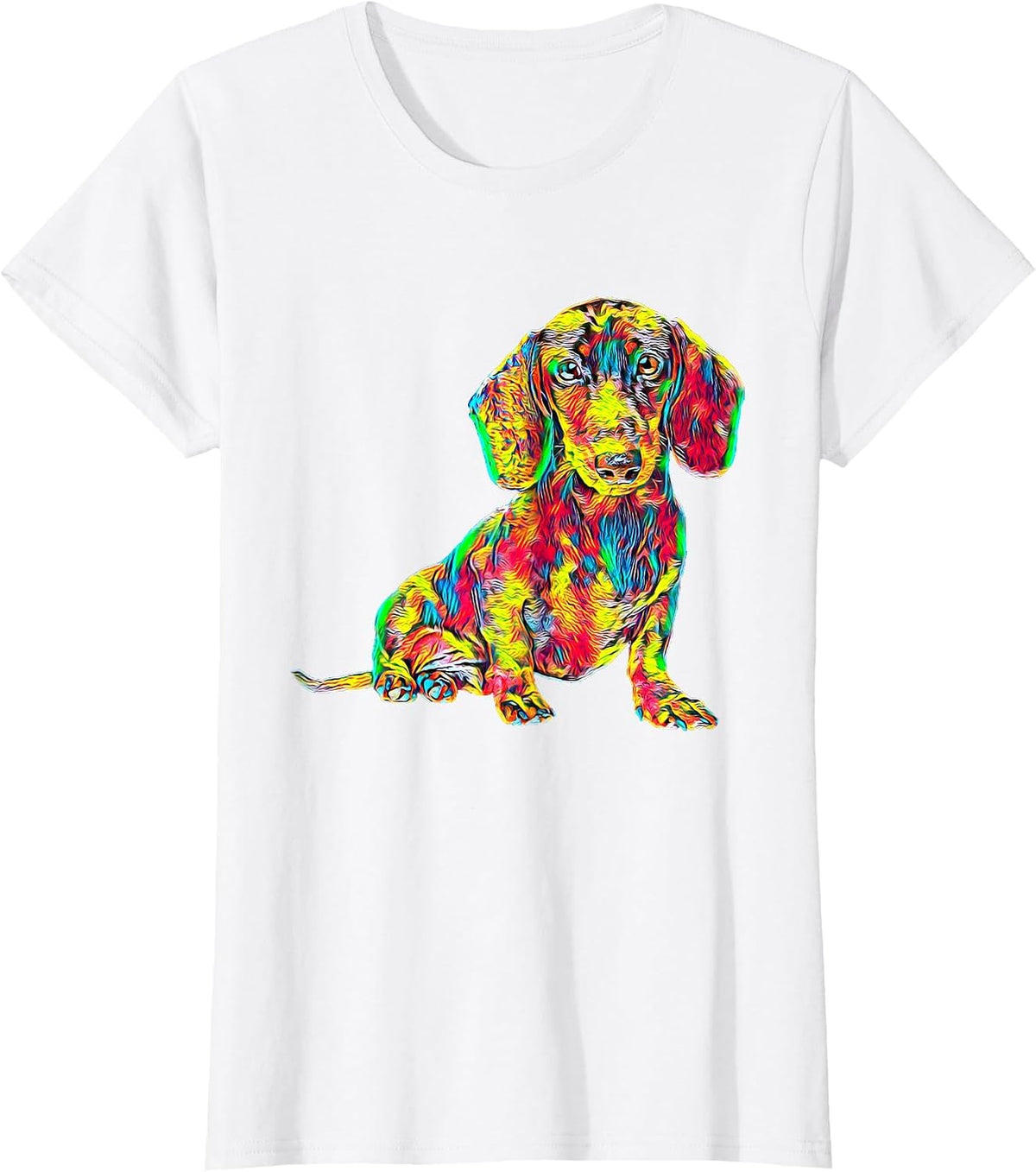 Cool Dachshund Breed Dog T-Shirt - White