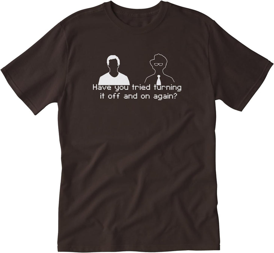 Tshirt Laundry Turning It Off and On Adult Tshirt - Brown