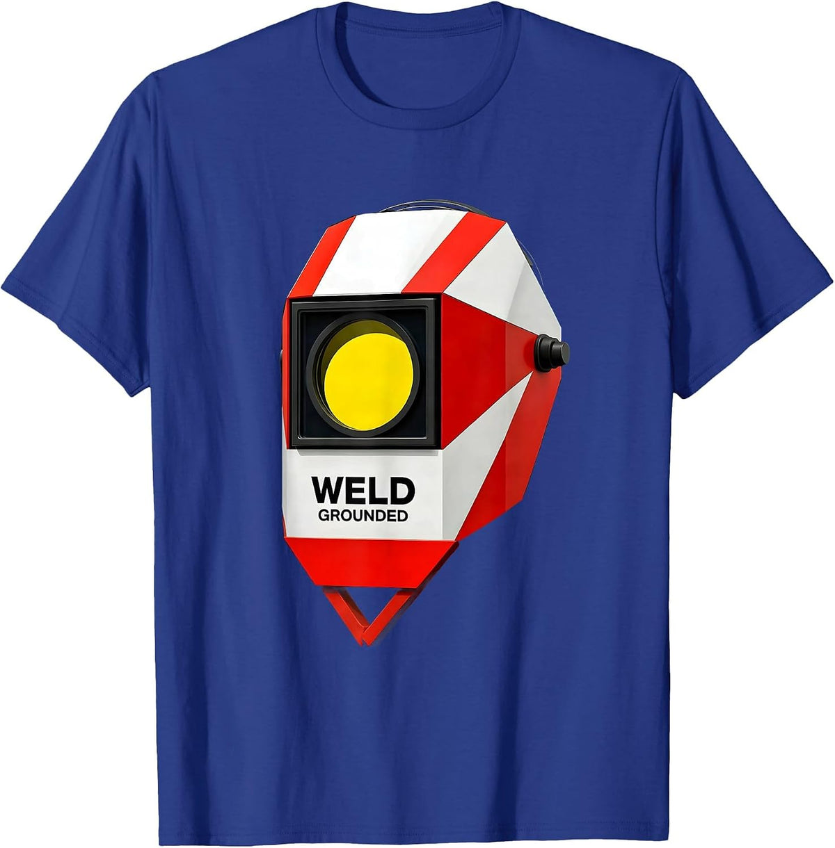 Men's Weld Grounded Bauhaus Modernist Welder Trade Humor Gift T-Shirt - Royal Blue