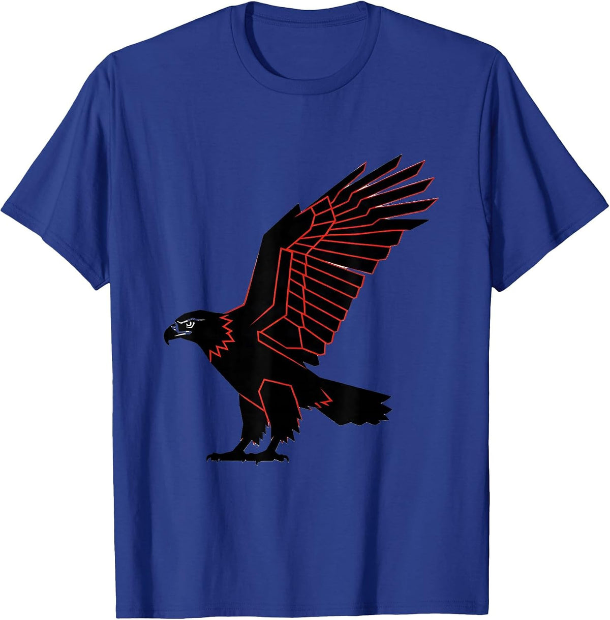 Men's Bald Eagle Compact Body Swiss International Eagle Lover T-Shirt - Royal Blue