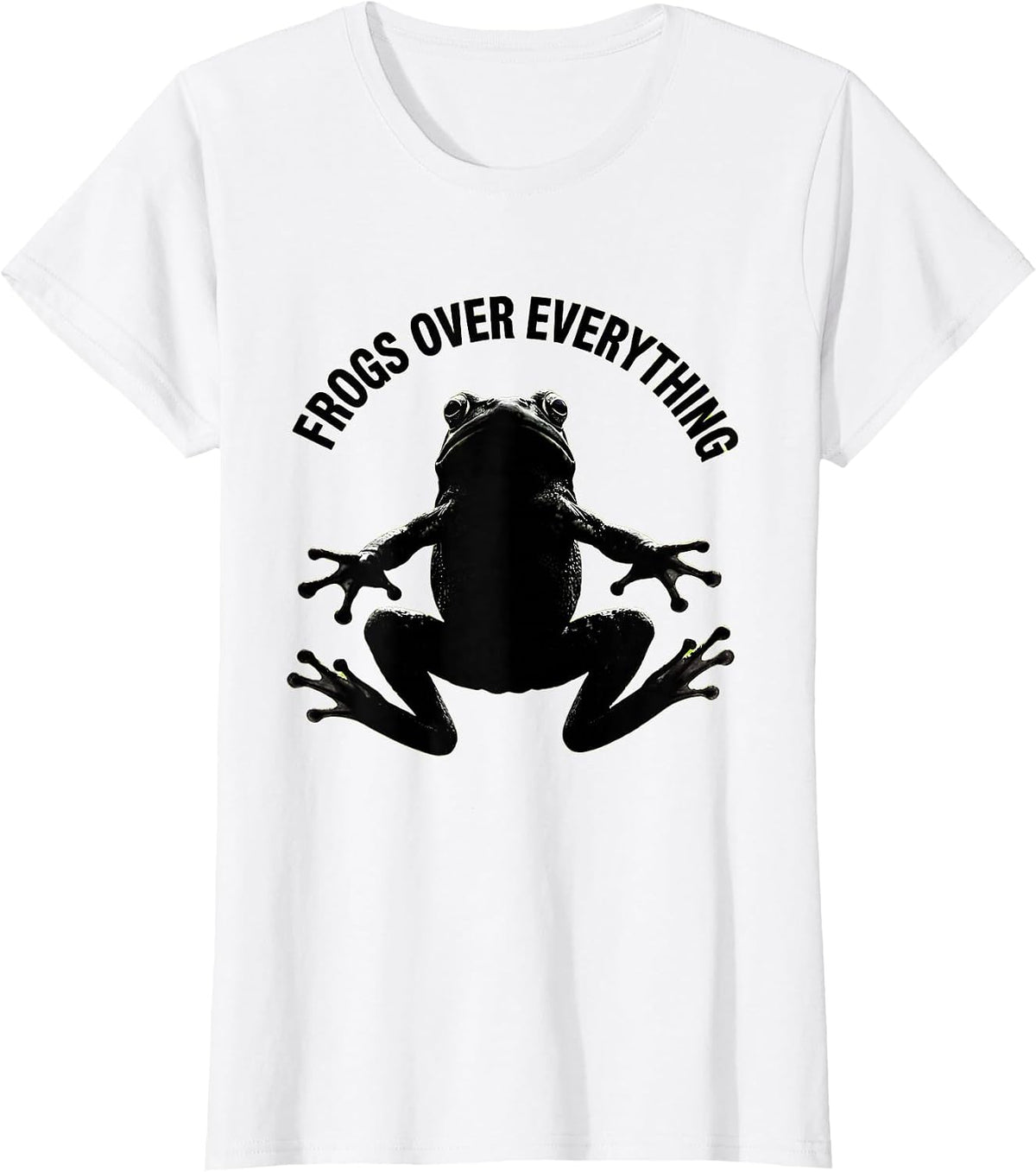 Frogs Over Everything Frog Lover Design T-Shirt - White