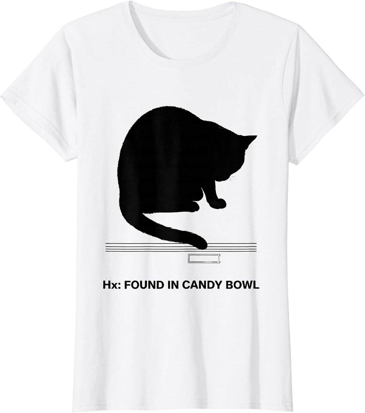 Hx: Found In Candy Bowl Funny Vet Tech Halloween Costume T-Shirt - White