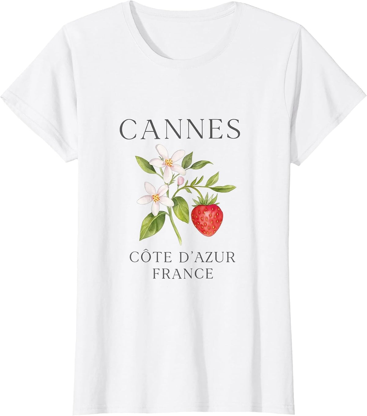Cannes France Escape French Riviera Travel Look T-Shirt - White