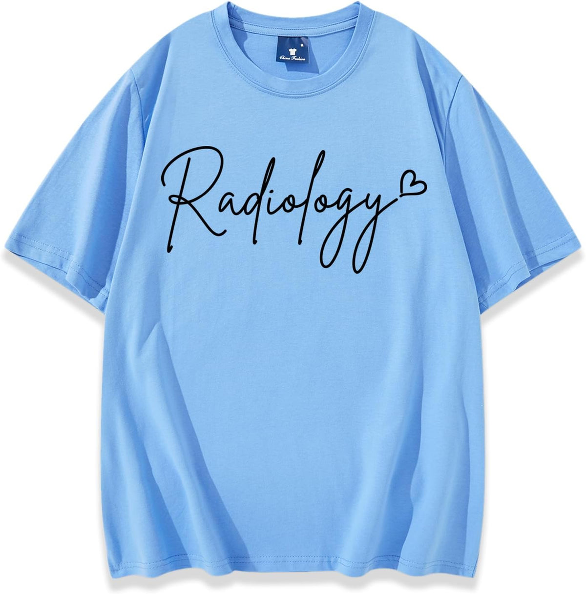 Radiology Shirt Radiology Crewneck Tee - Sky Blue