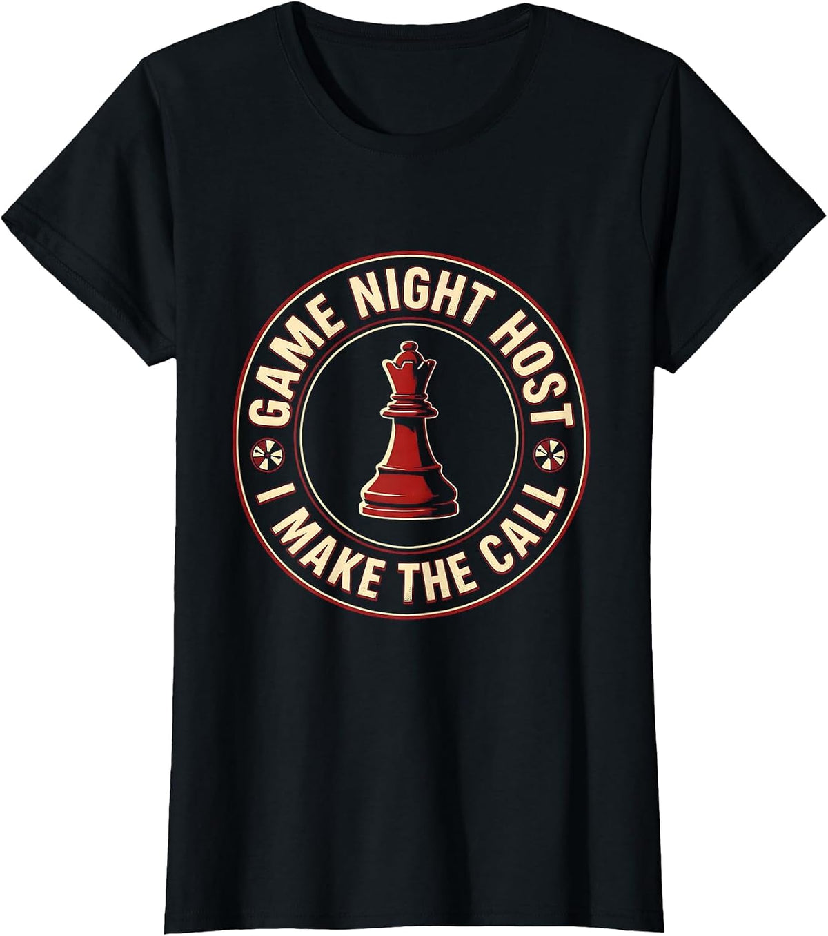 Women's Game Night Host I Make The Call Funny Board Games Trivia T-Shirt - Black