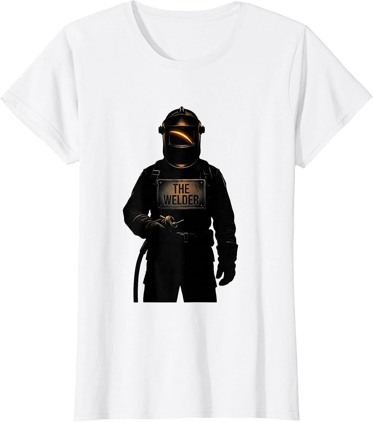 Women's THE WELDER Silhouette Metal Worker Welding Humor T-Shirt - White