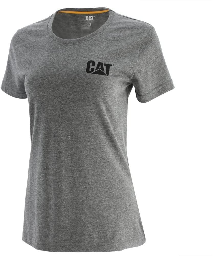 CAT Womens Trademark T-Shirt - Dark Heather Grey