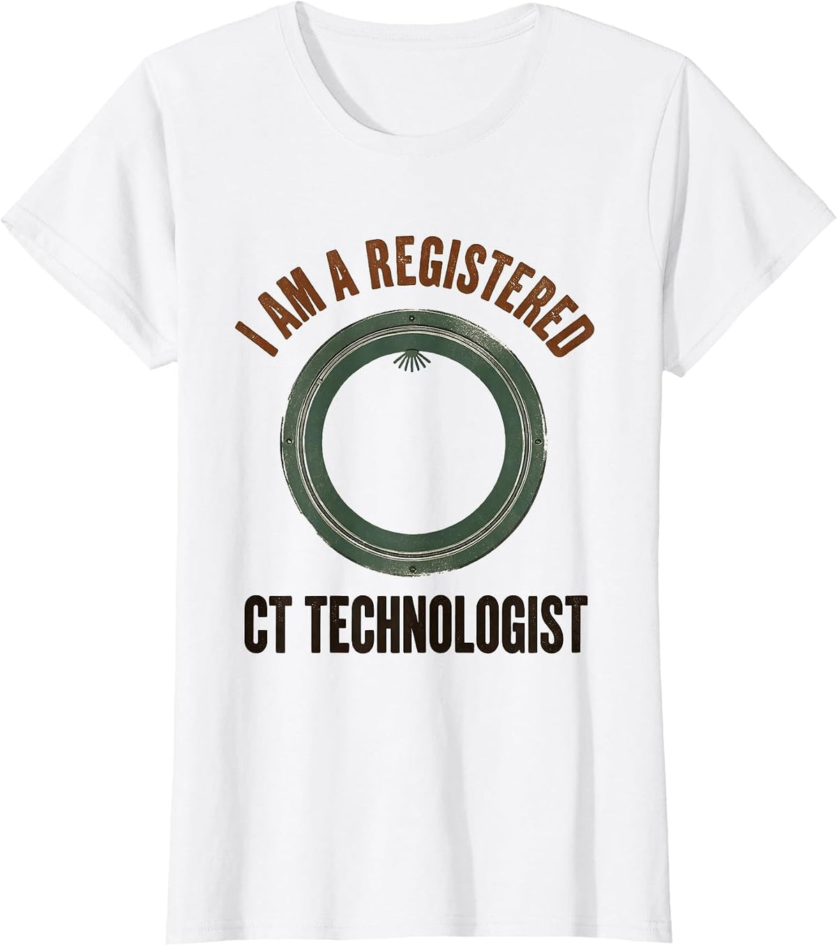 I Am A Registered CT Technologist Vintage Radiology Tech T-Shirt - White