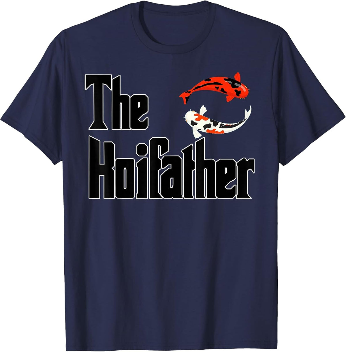 The Koifather Koi Carp Fan T-Shirt - Navy Blue