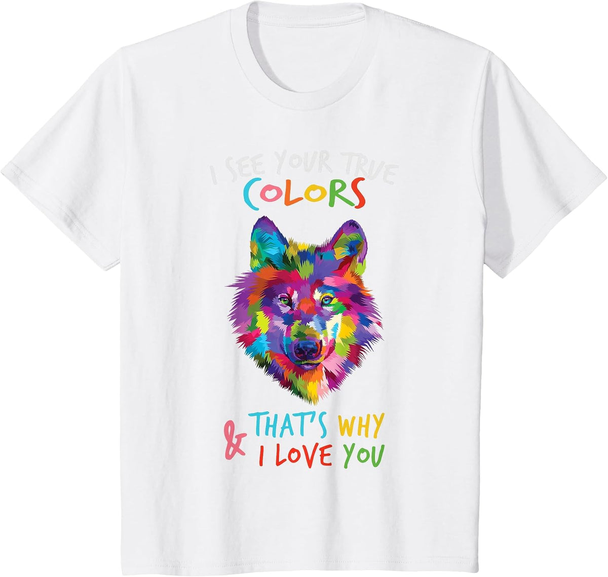 Autism Awareness Wolf It's Ok to be Different Autism T-Shirt - White