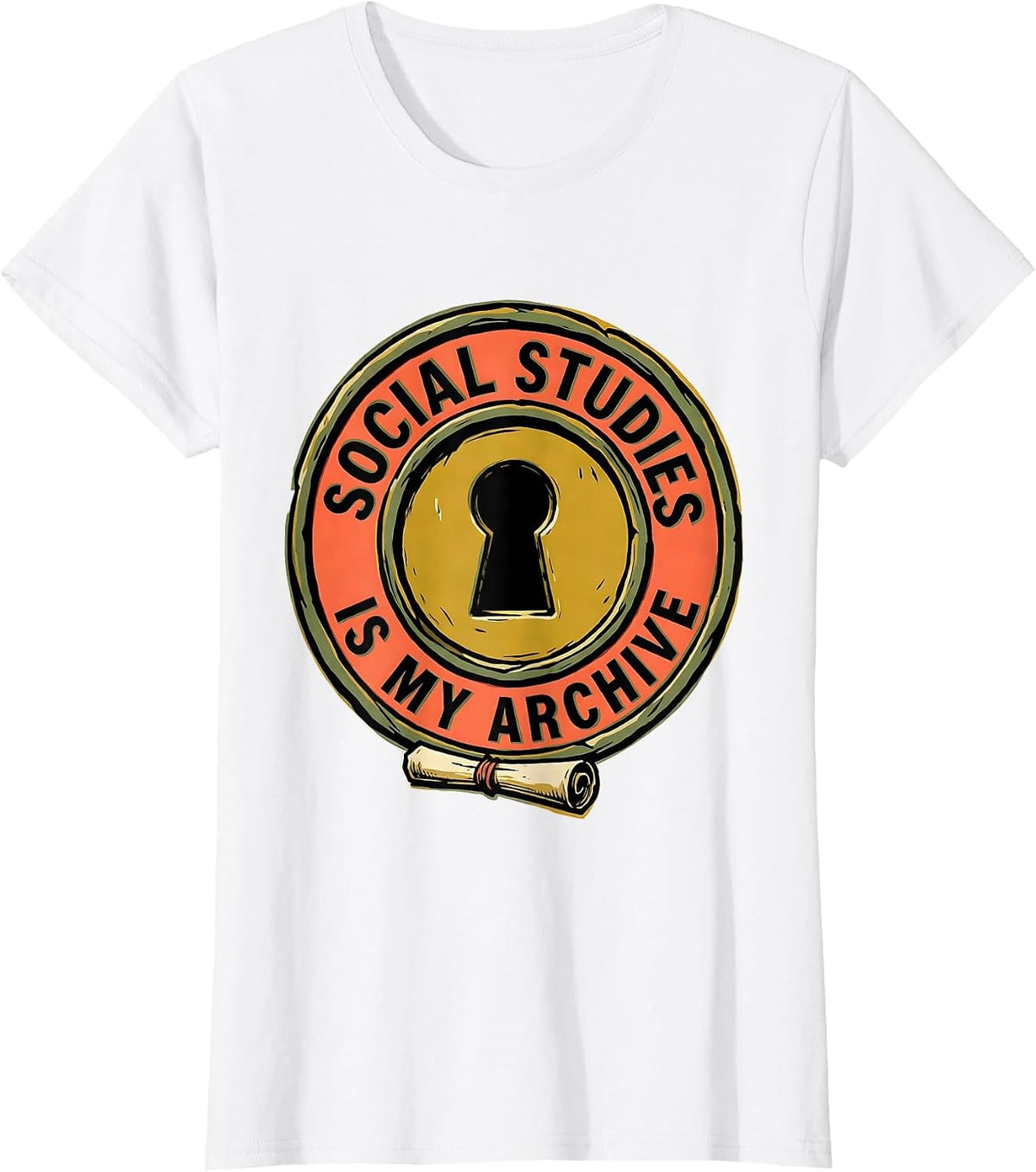 Social Studies Is My Archive Funny History Teacher T-Shirt - White