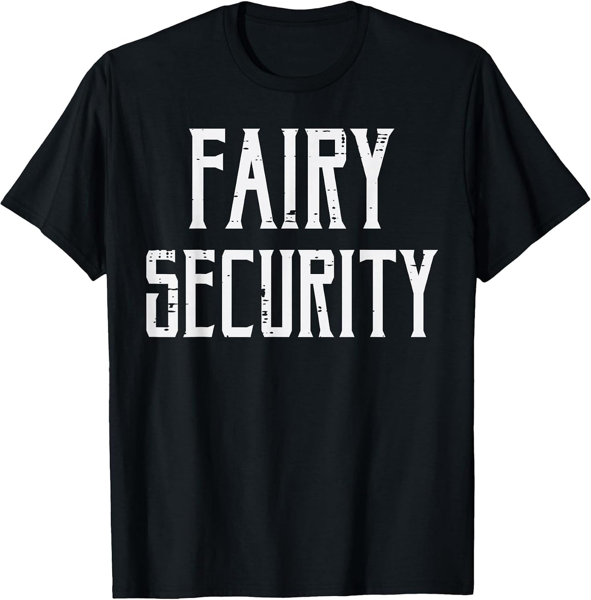 Halloween Fairy Security Funny Costume Dad Men Boys Kids T-Shirt - Black