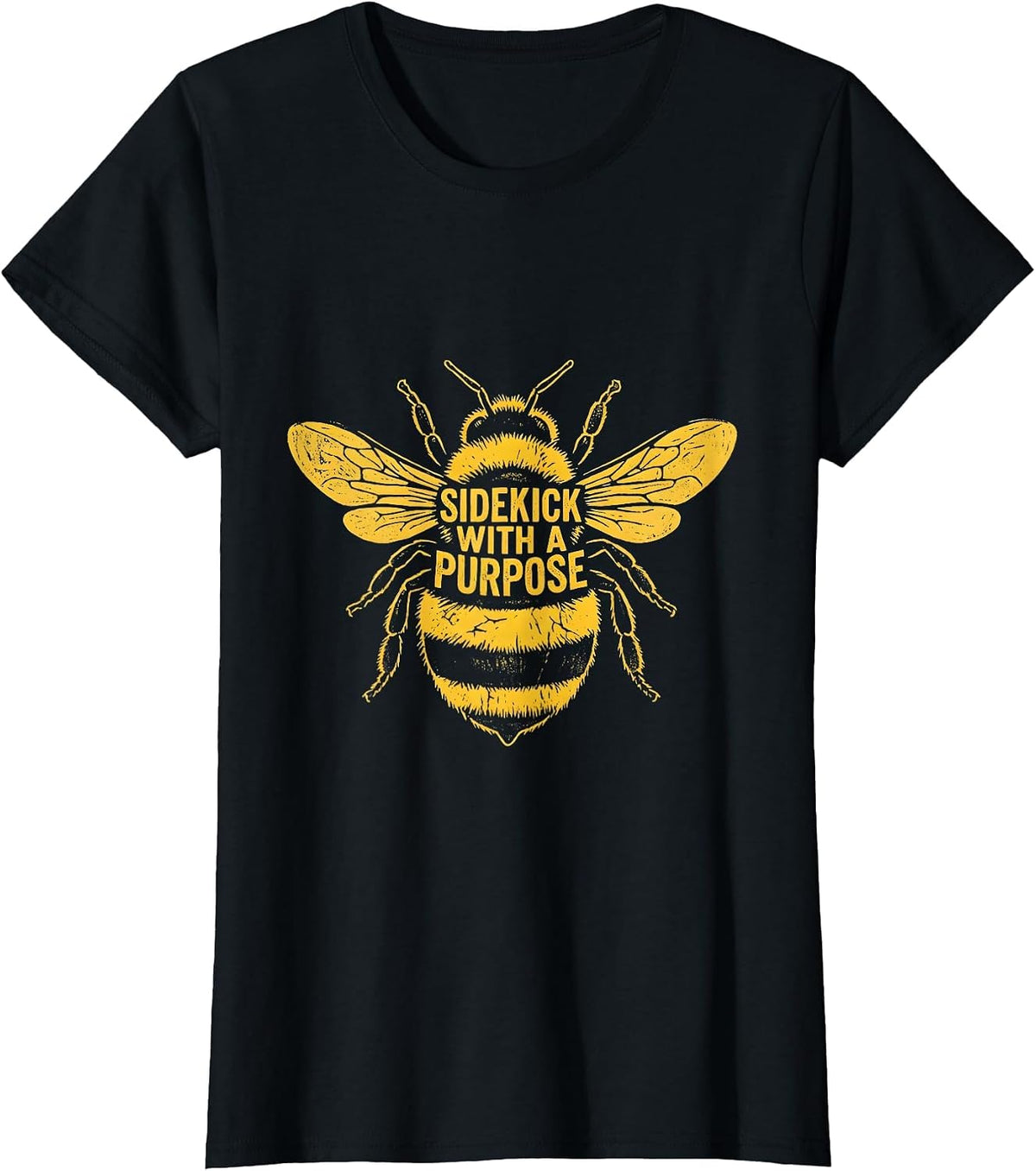 Sidekick With A Purpose Paraprofessional Design T-Shirt - Black