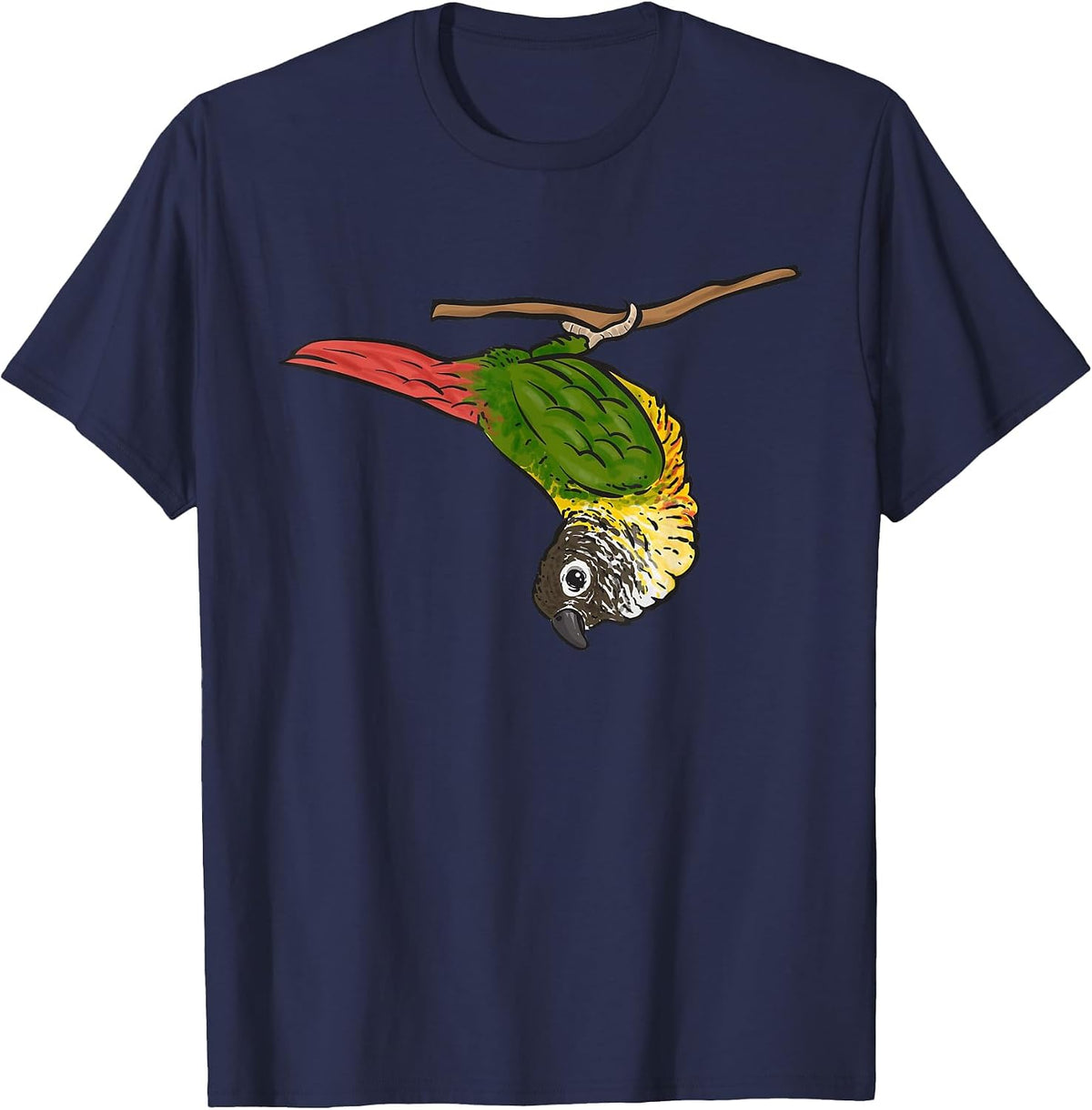 Green Cheek Conure Parrot Bird Conure T-Shirt - Navy Blue
