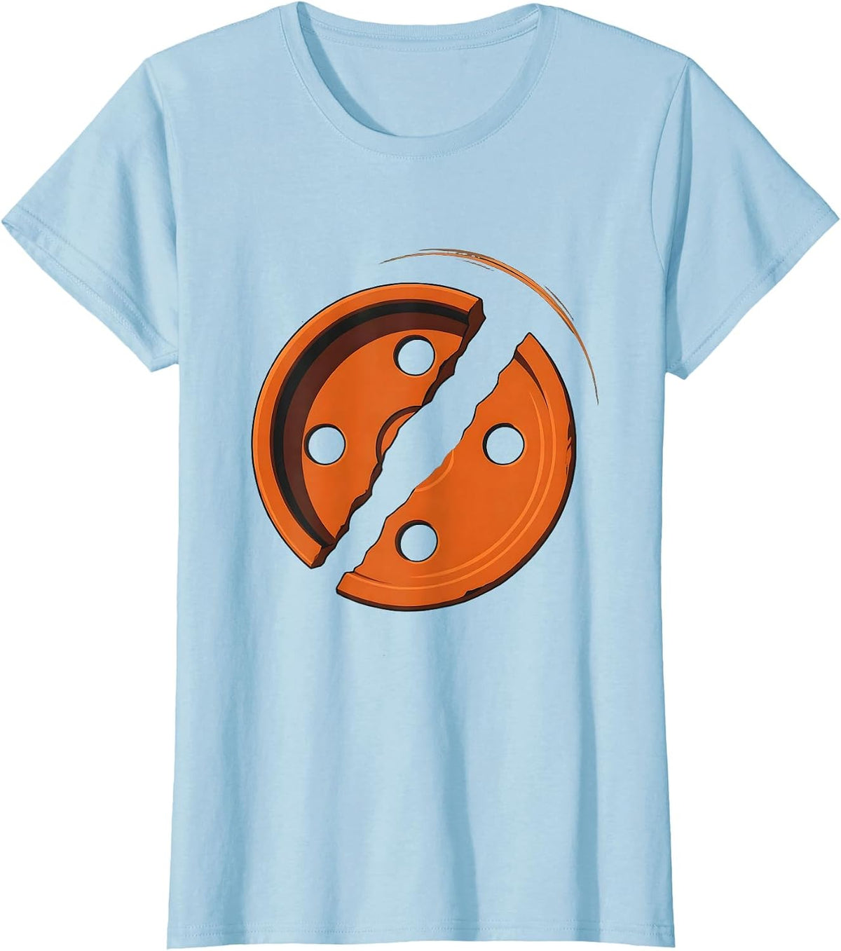 Clay Target Disc Trap Skeet Shooting Humor T-Shirt - Baby Blue