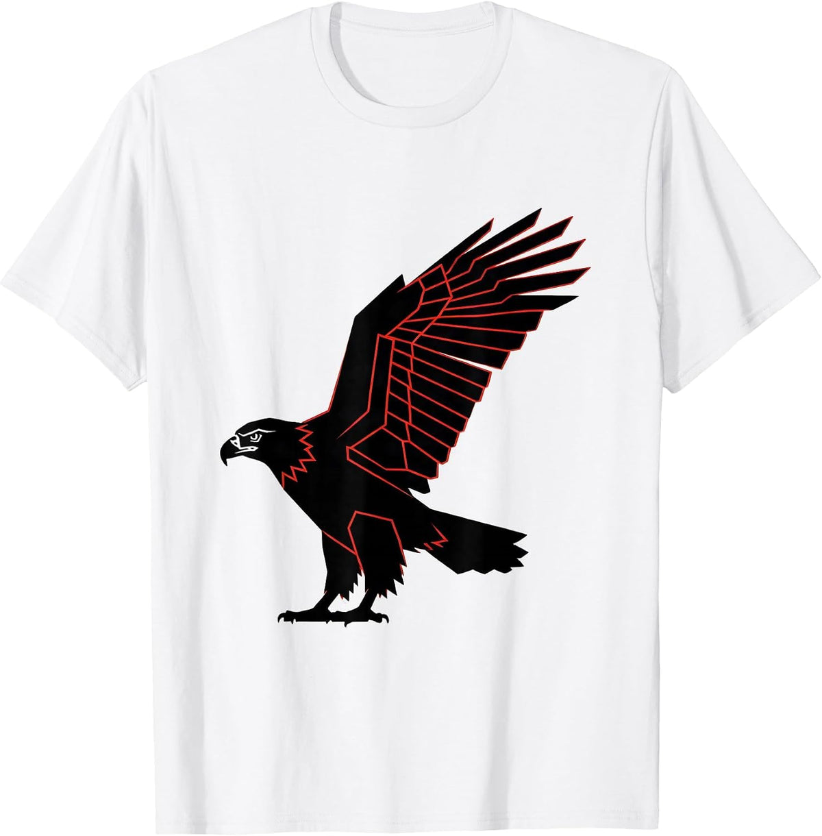 Men's Bald Eagle Compact Body Swiss International Eagle Lover T-Shirt - White