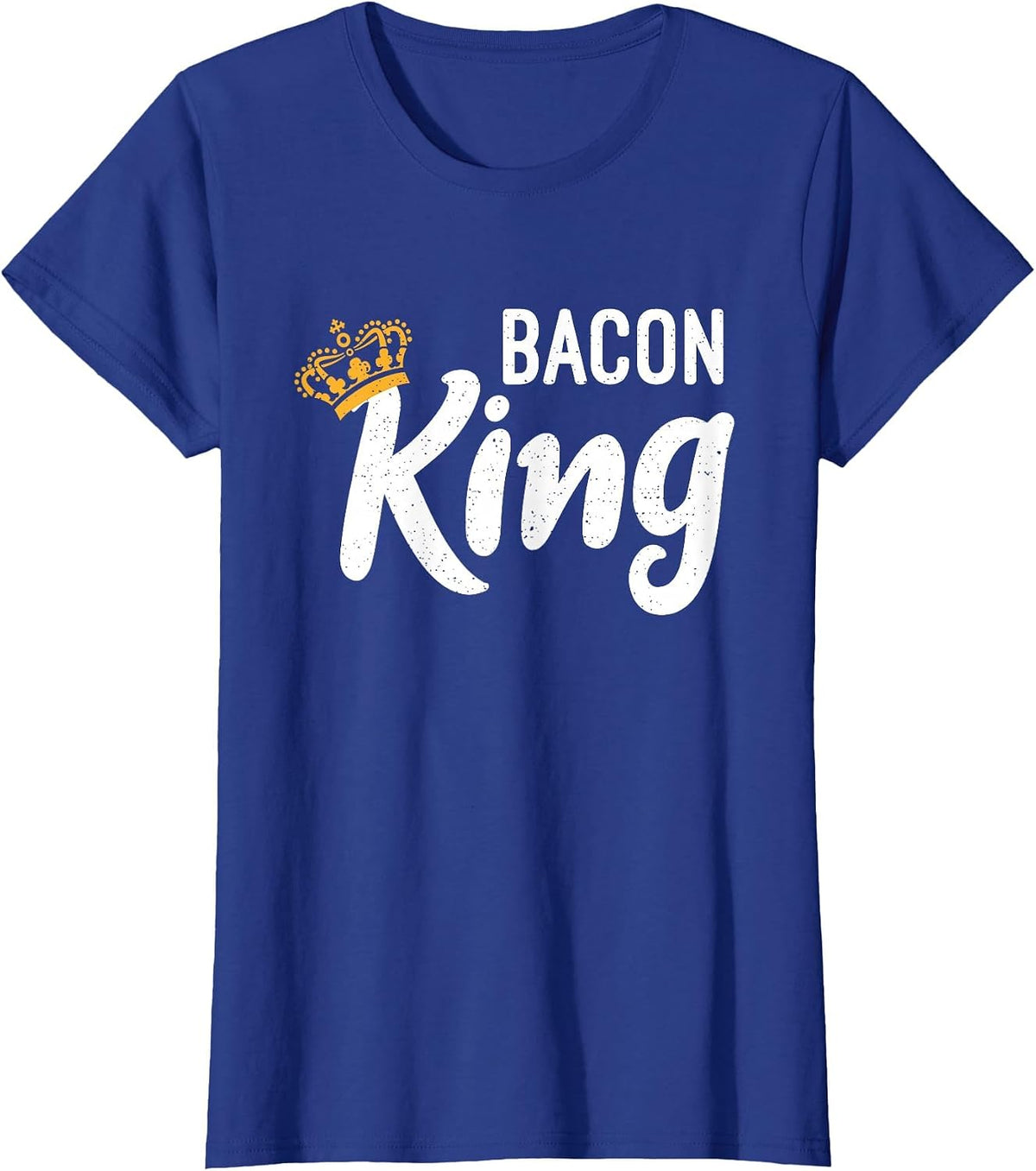 Bacon King Bacon Lover T-Shirt - Royal Blue
