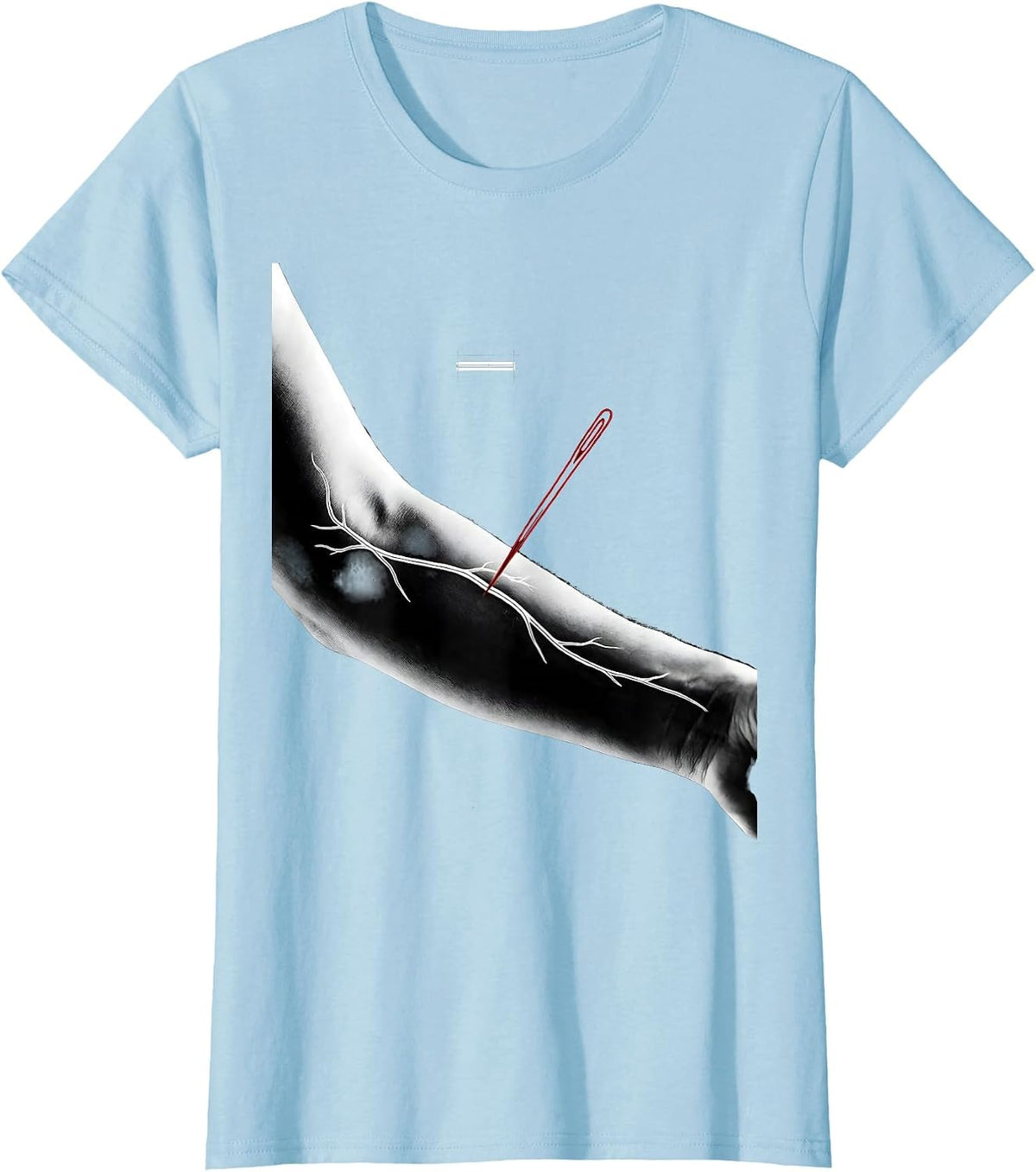 Vein Line Swiss International EMS Paramedic Gift T-Shirt - Baby Blue