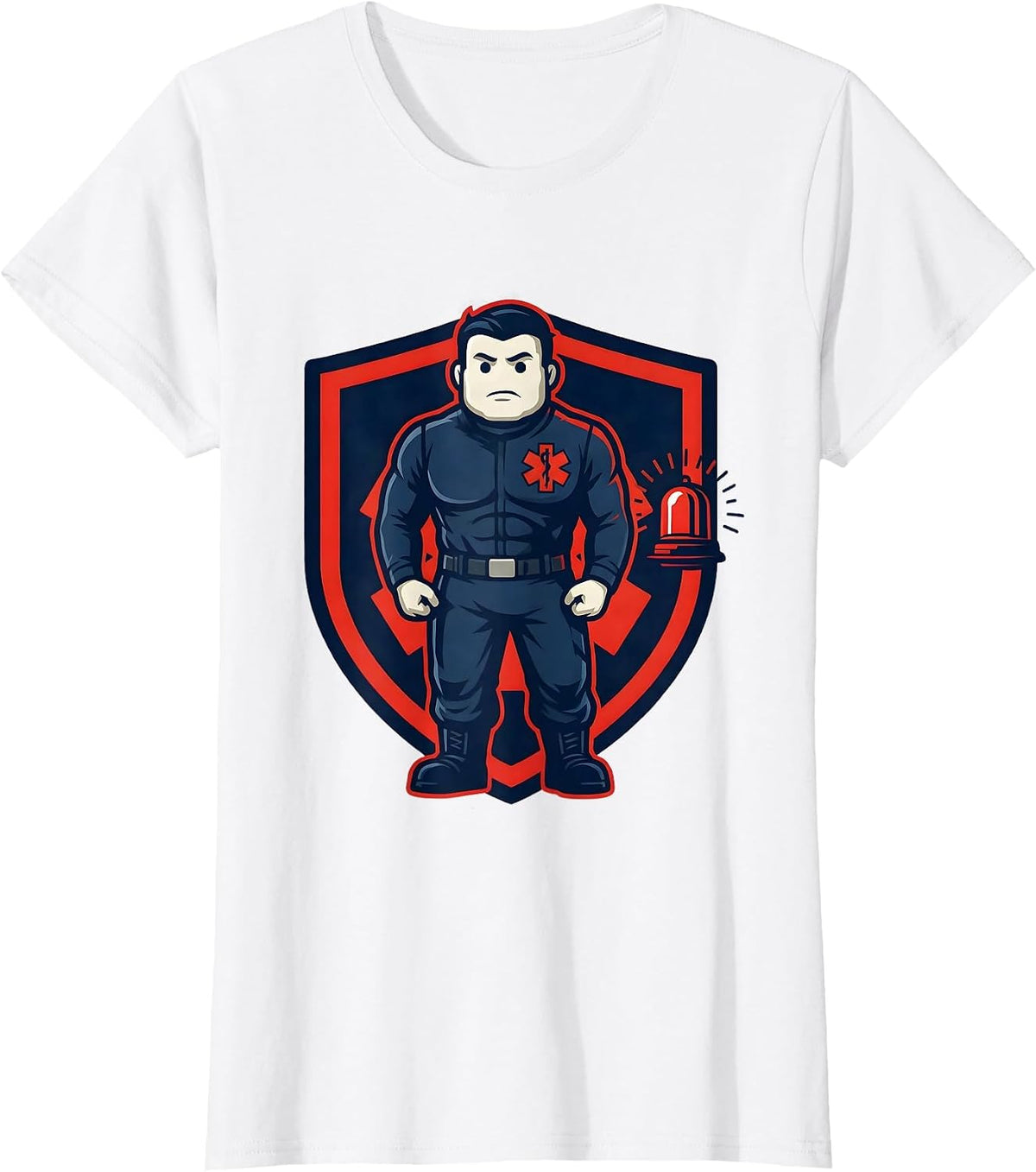 Paramedic Mannequin Deadpan Humor EMS Worker Gift T-Shirt - White