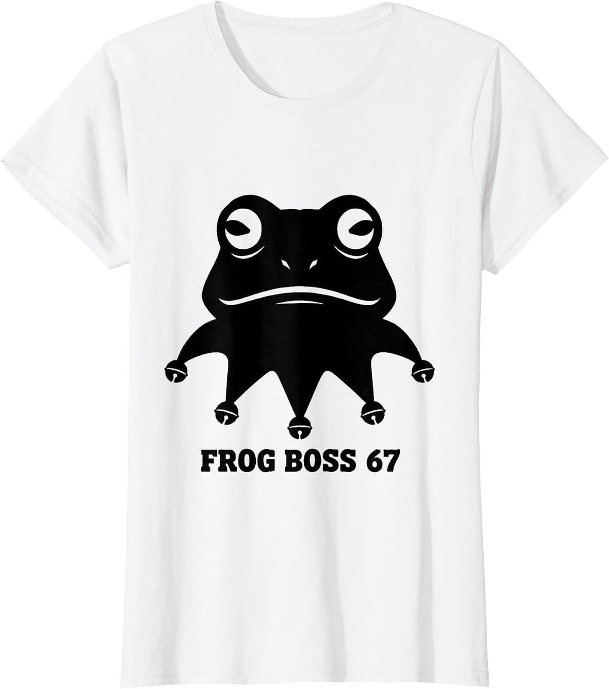 Frog Boss 67 Mardi Gras Six Seven Meme Kid Humor T-Shirt - White