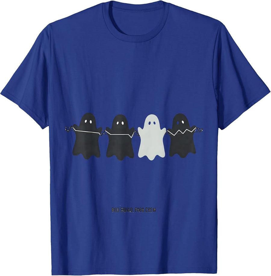 Boo Squad Para Crew SPED Paraprofessional Halloween Ghost T-Shirt - Royal Blue