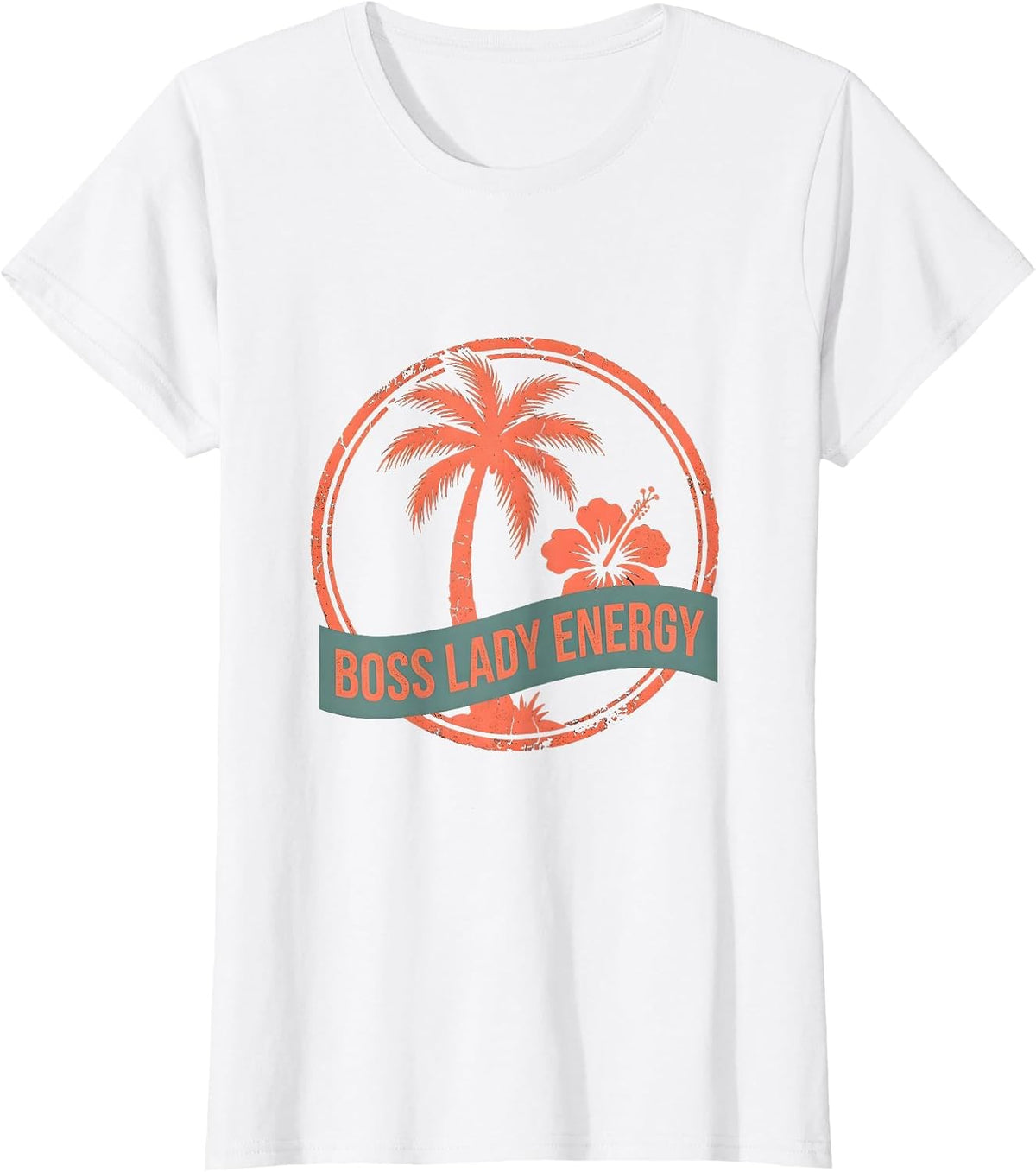Boss Lady Energy Do It Lady Graphic Design T-Shirt - White