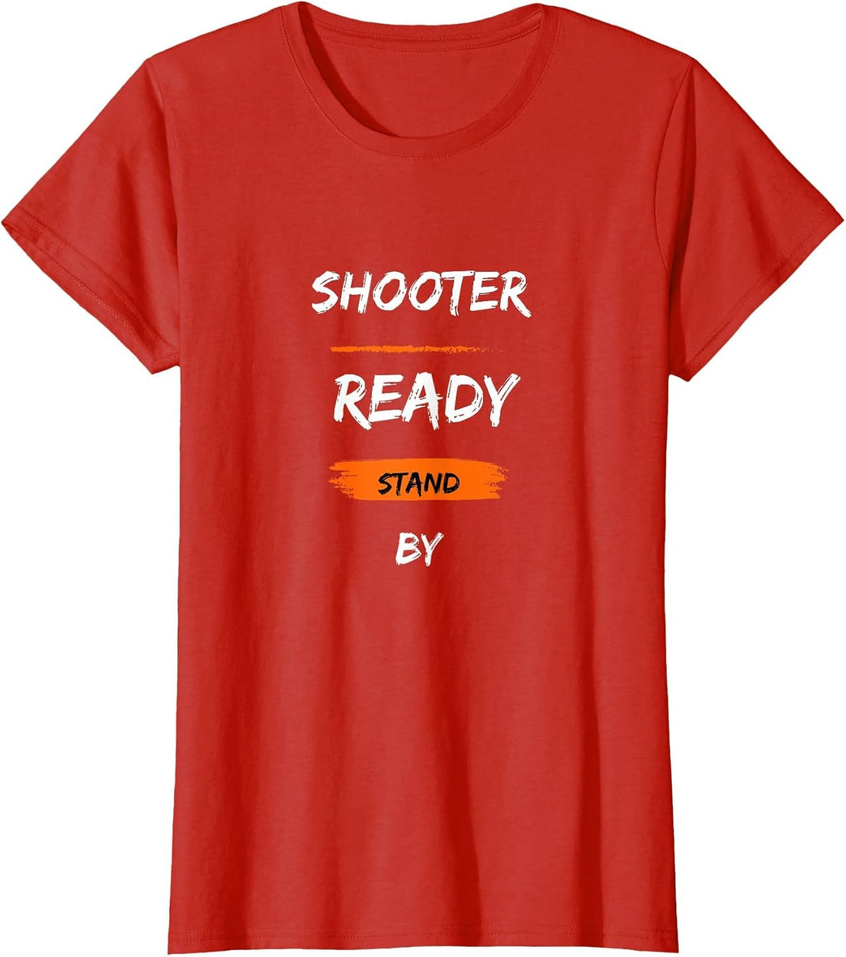 Competition Shooter Ready Stand By IPSC T-Shirt - Red
