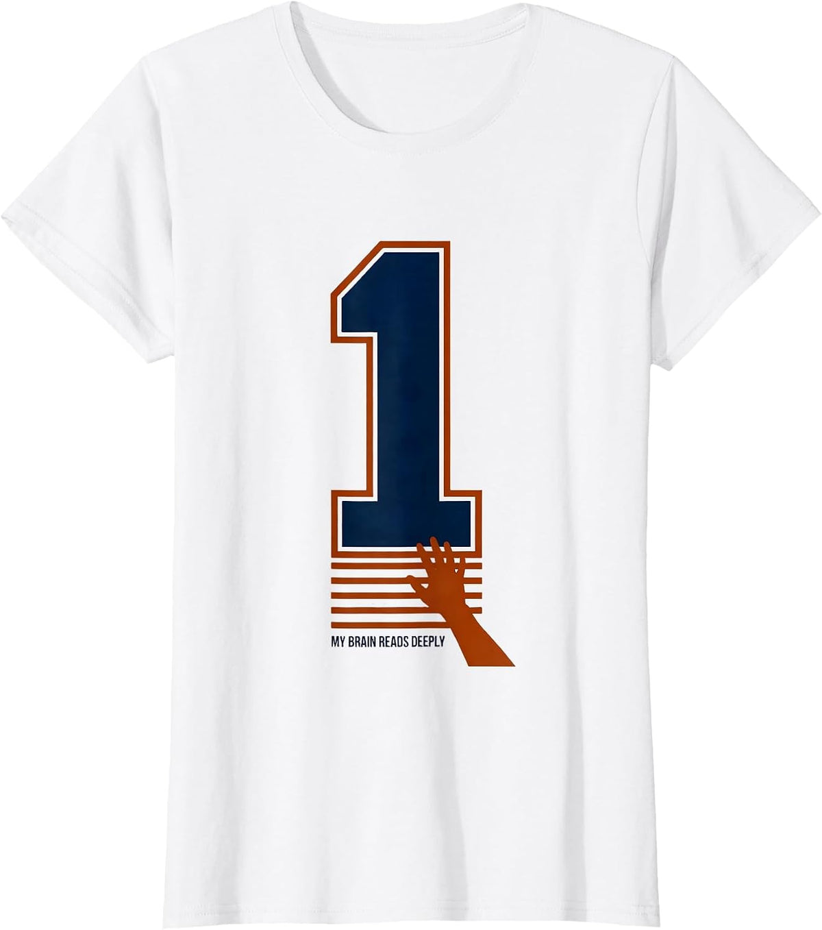My Brain Reads Deeply Funny Dyslexia Awareness Month Student T-Shirt - White