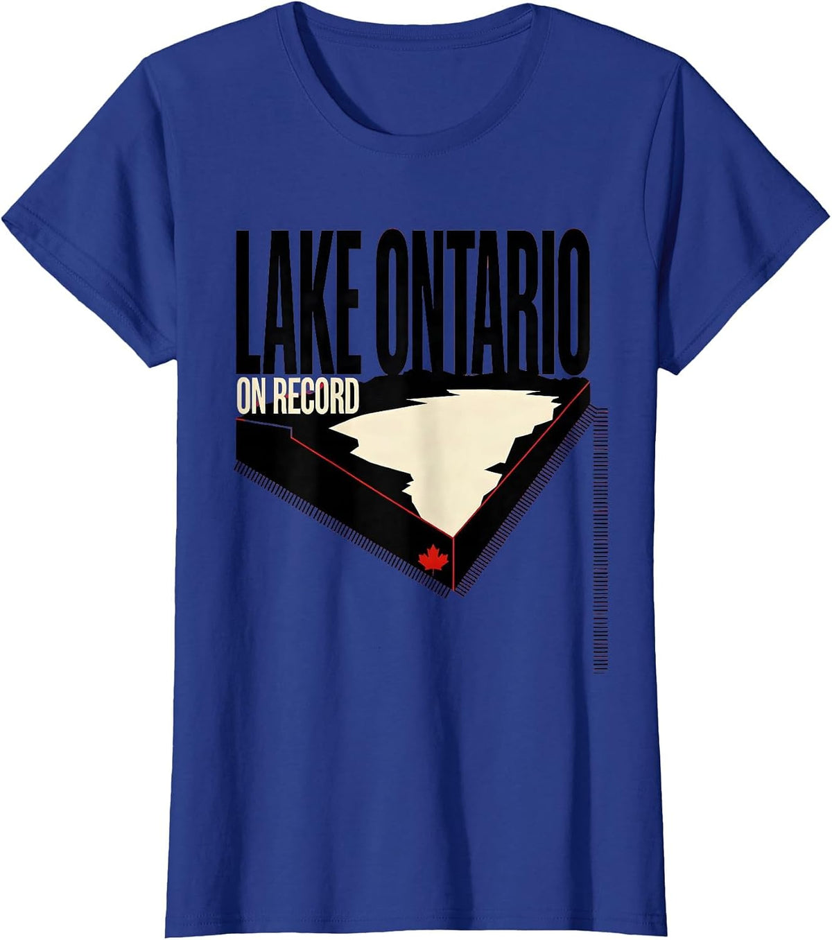 Women's Lake Ontario, On Record Funny Political Satire Lake Renaming T-Shirt - Royal Blue