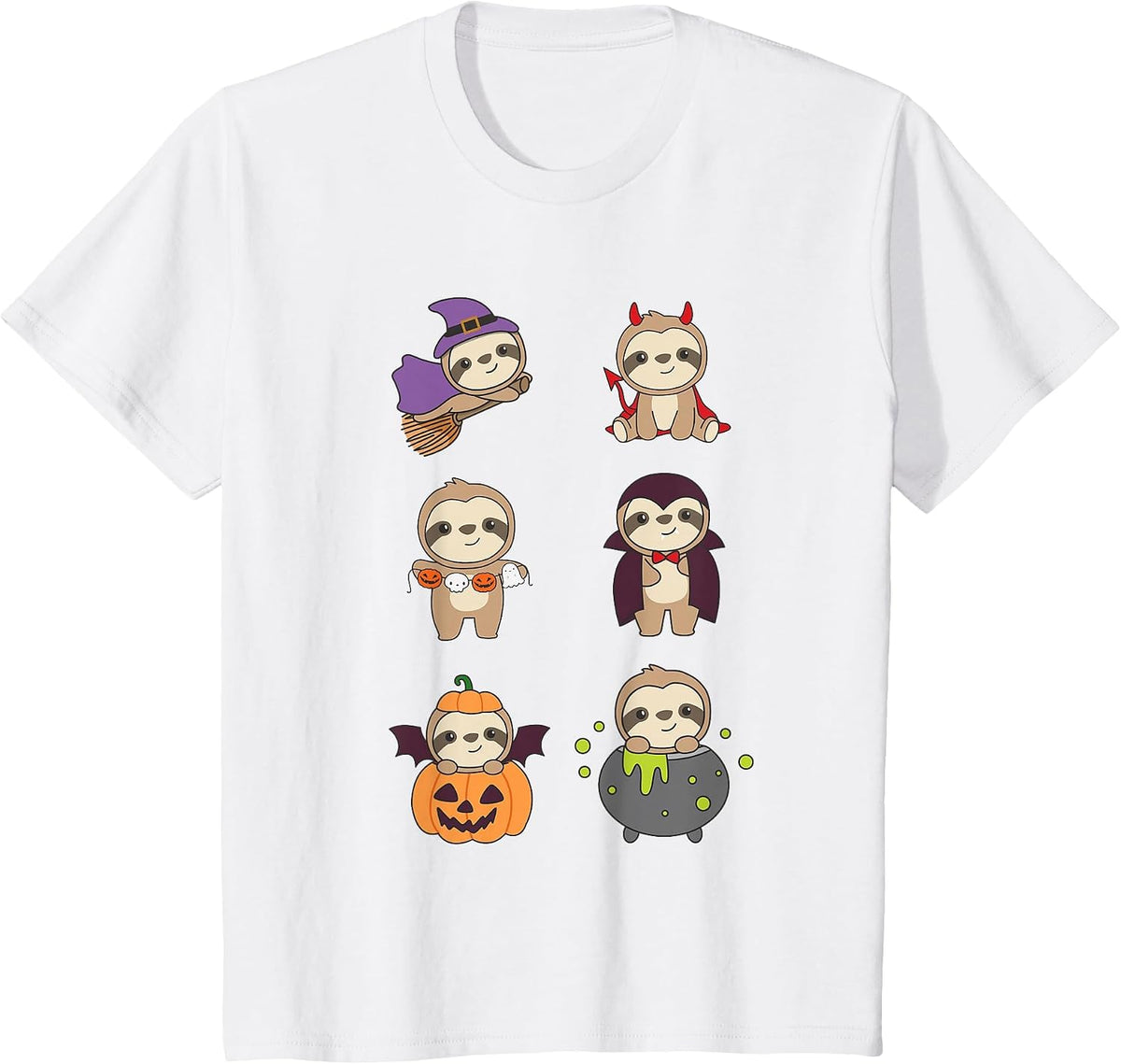 Sloth Halloween Costume Sloths Halloween T-Shirt - White