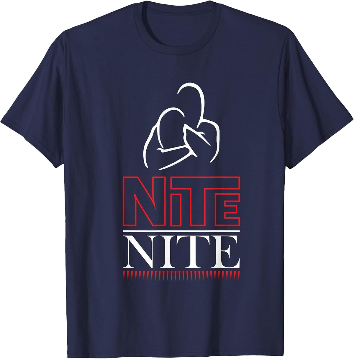 Jiu Jitsu Mixed Martial Arts Rear Nude Choke T-Shirt - Navy Blue