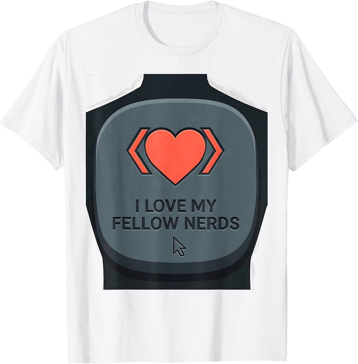 Men's I Love My Fellow Nerds Funny Linux Tech Nerd Programmer Geek T-Shirt - White