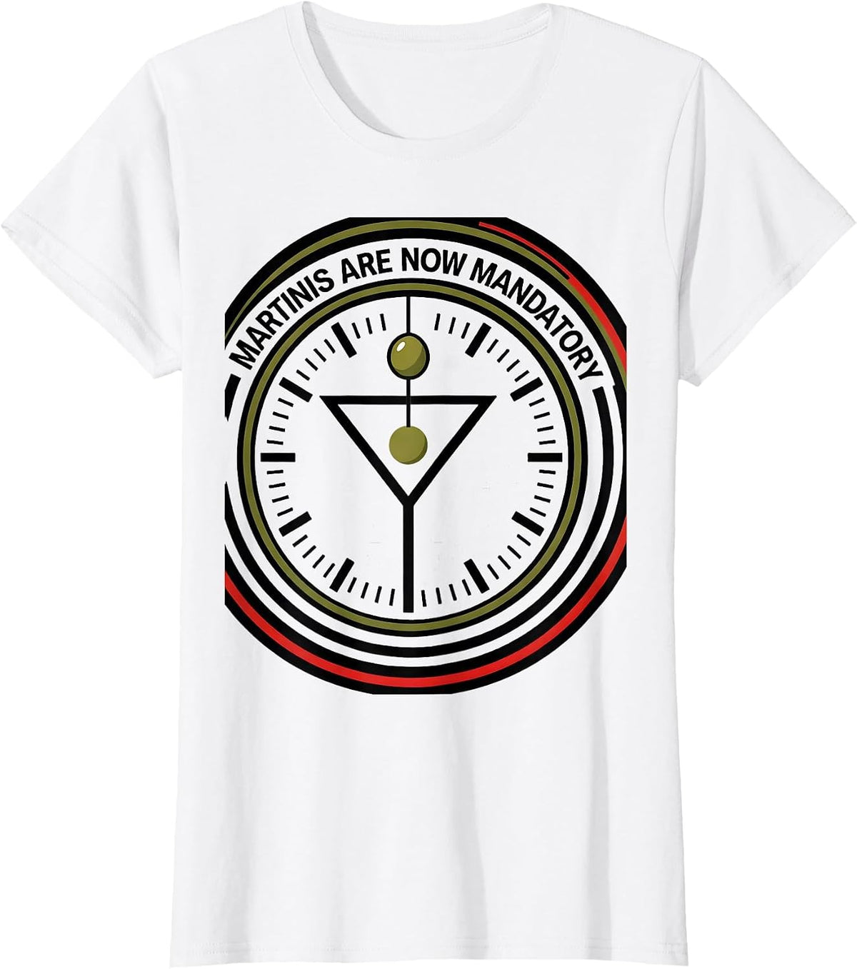 Martinis Are Now Mandatory Funny Cocktail Lover Humor T-Shirt - White