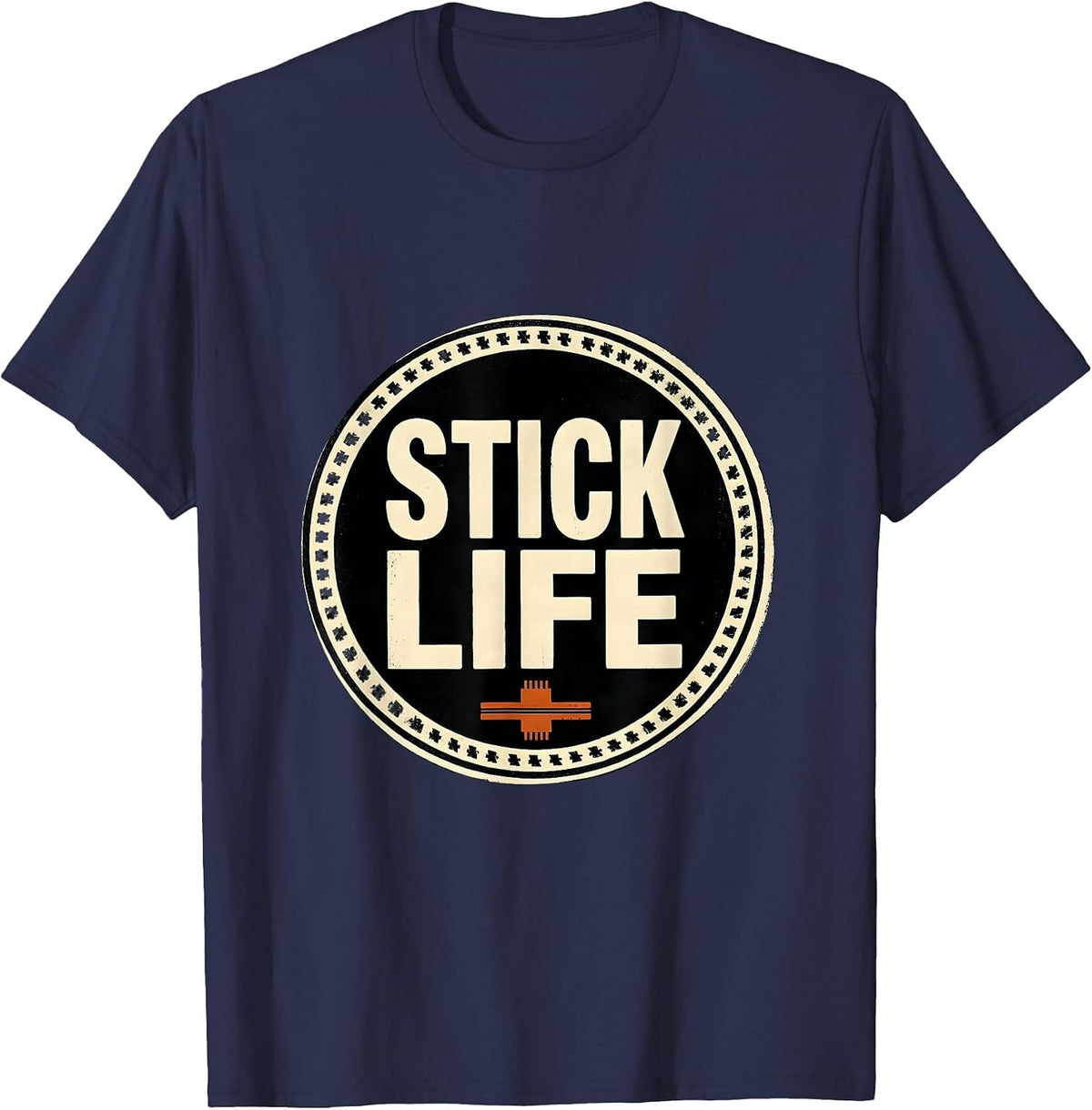 Stick Life Funny Welder Welding Blue Collar Worker T-Shirt - Navy Blue