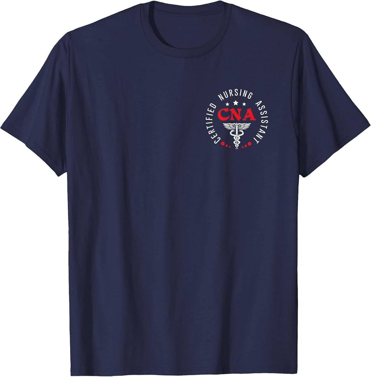 Vintage CNA Nurse Assistant Certified Nursing Assistant Work T-Shirt - Navy Blue