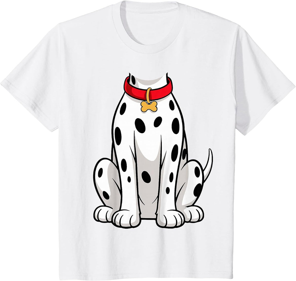 Dalmatian Shirt Adult Men Women Kids Dalmatian Costume T-Shirt - White