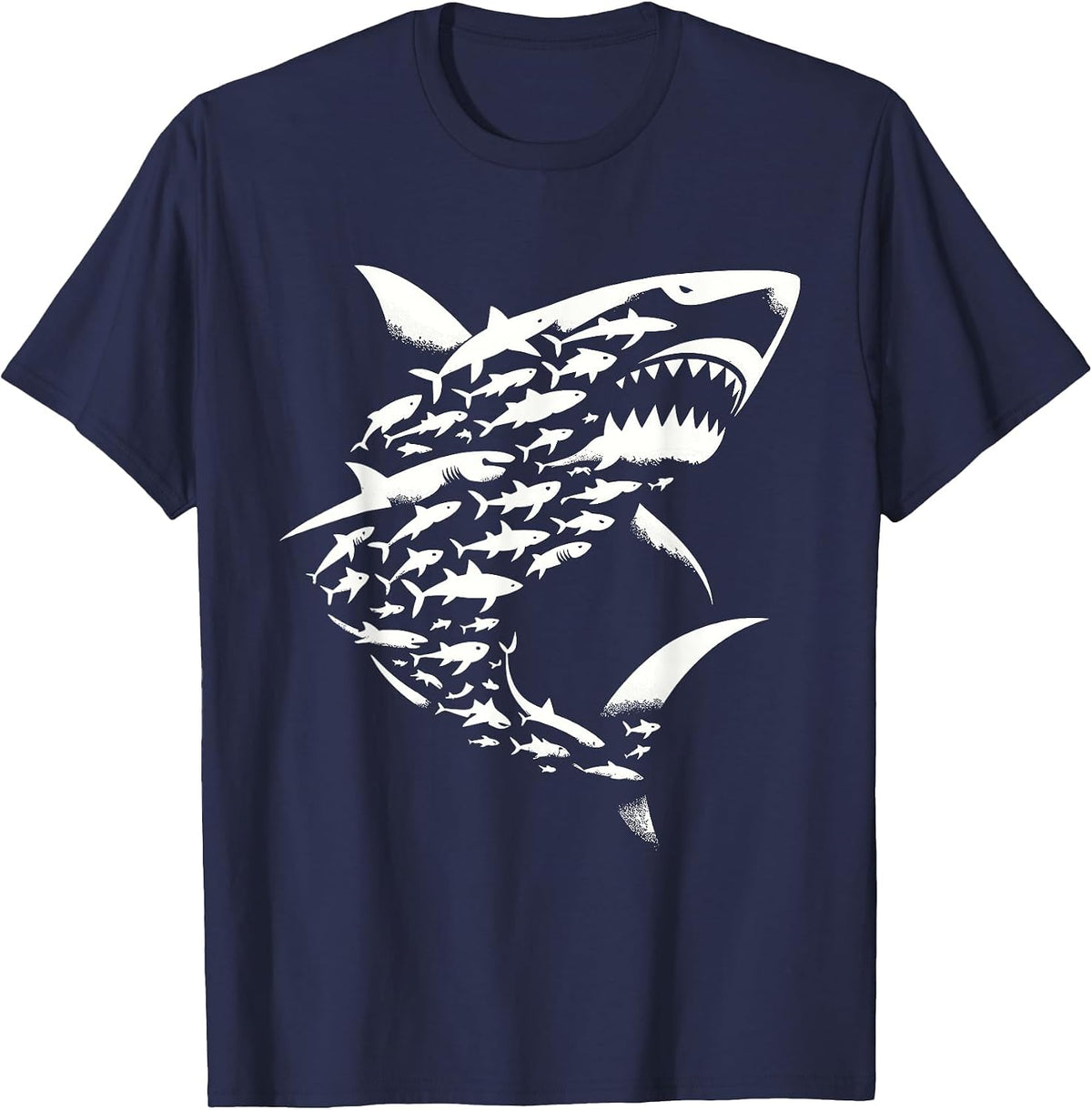 Shark Lover Marine Biology Animal Science Sharks T-Shirt - Navy Blue