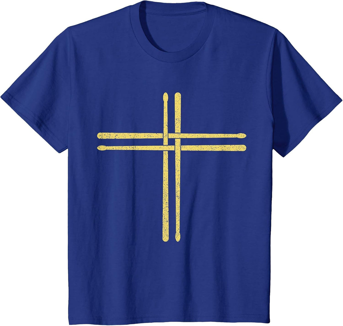 Religious Drummer T-Shirt - Royal Blue