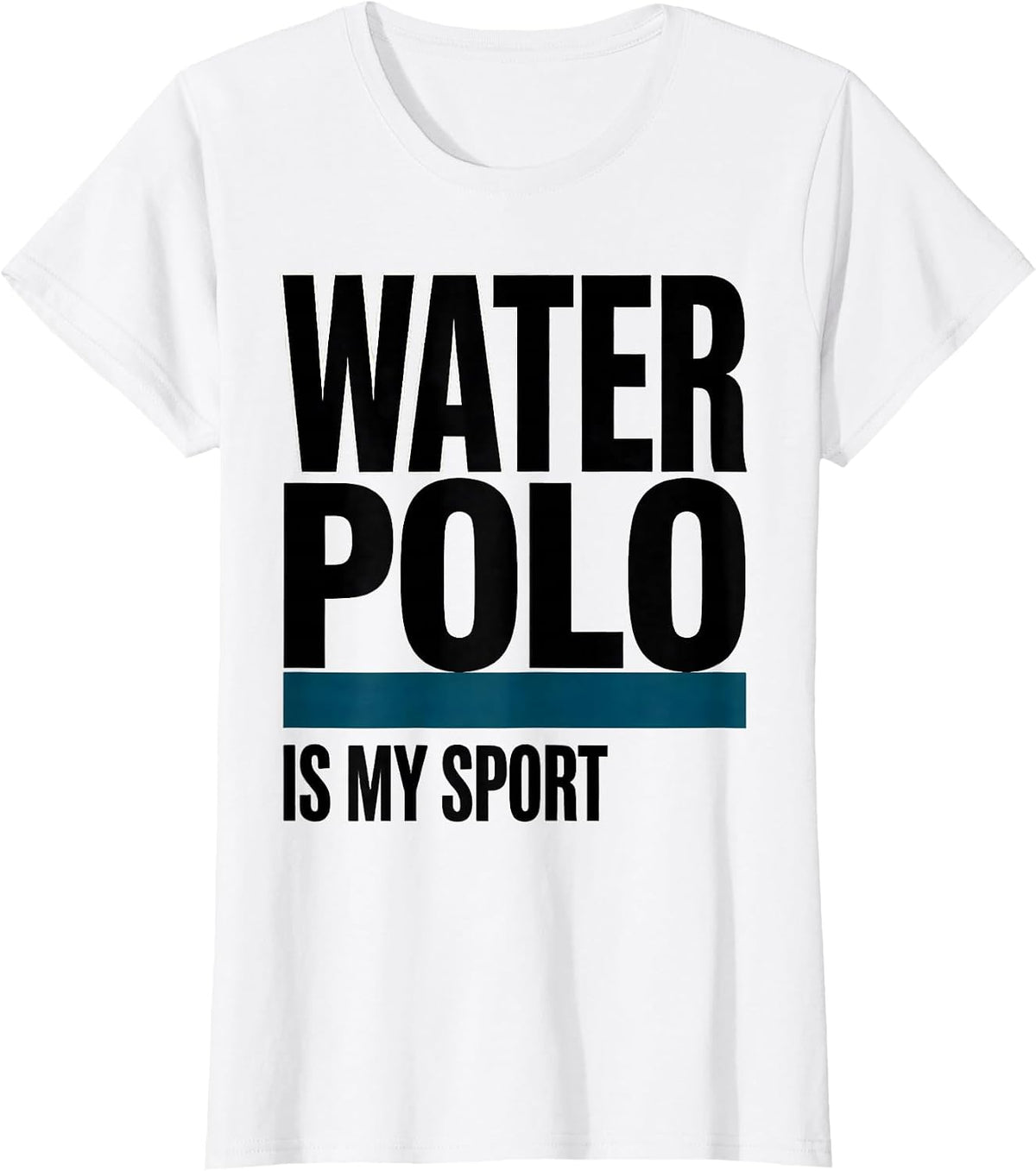 Women's Water Polo Is My Sport Minimalist Equestrian Fan T-Shirt - White