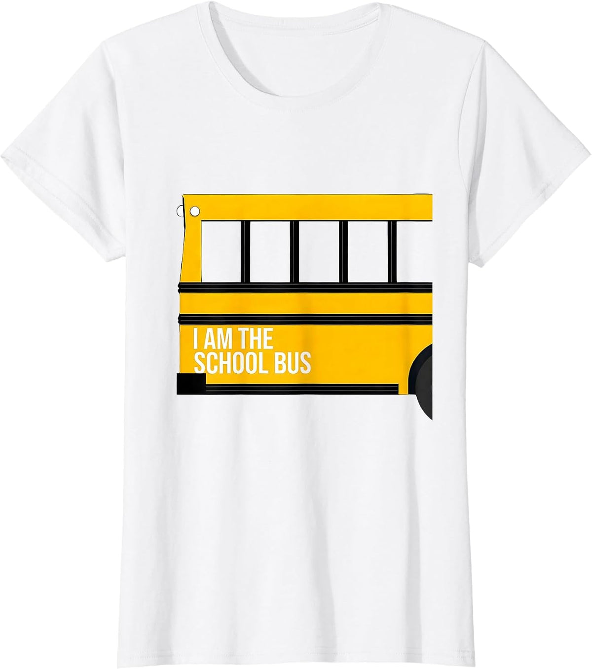 I Am The School Bus Funny School Bus Driver Halloween T-Shirt - White