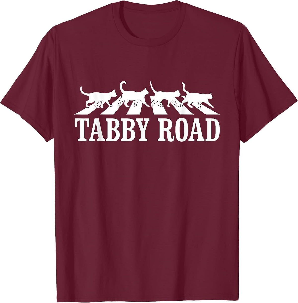 Tabby Road T-Shirt - Burgundy