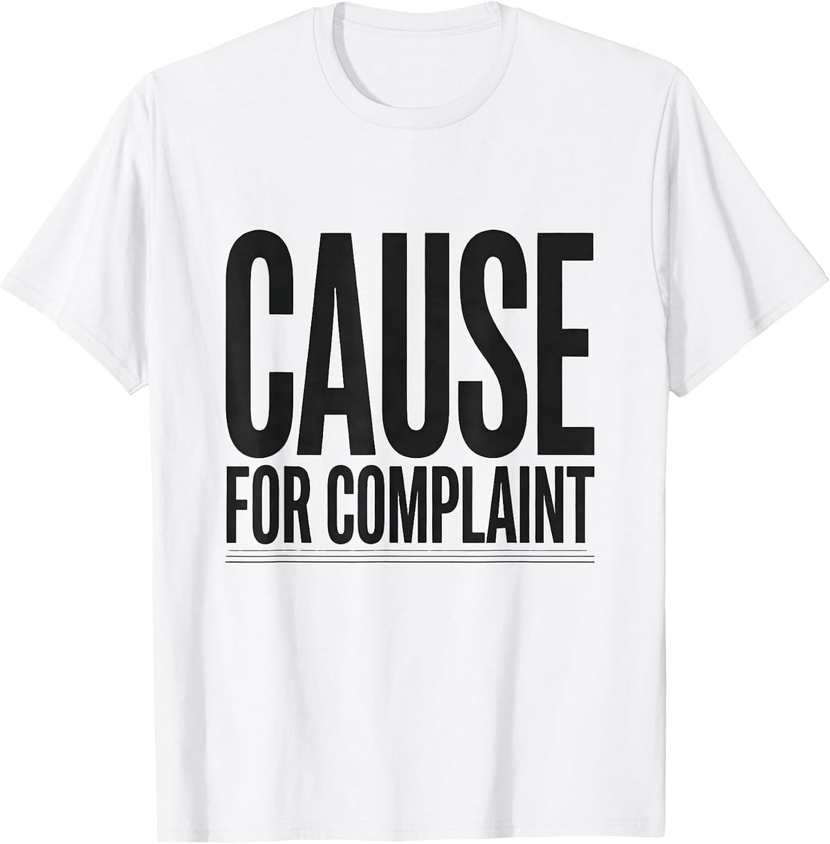 Men's Cause For Complaint Dark Humor Crow Raven Bird Lover T-Shirt - White