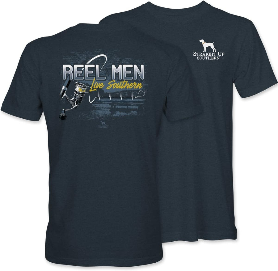 STRAIGHT UP - SOUTHERN - Men's T Shirt | Southern Casual Men's Graphic Tee | - Reel Men