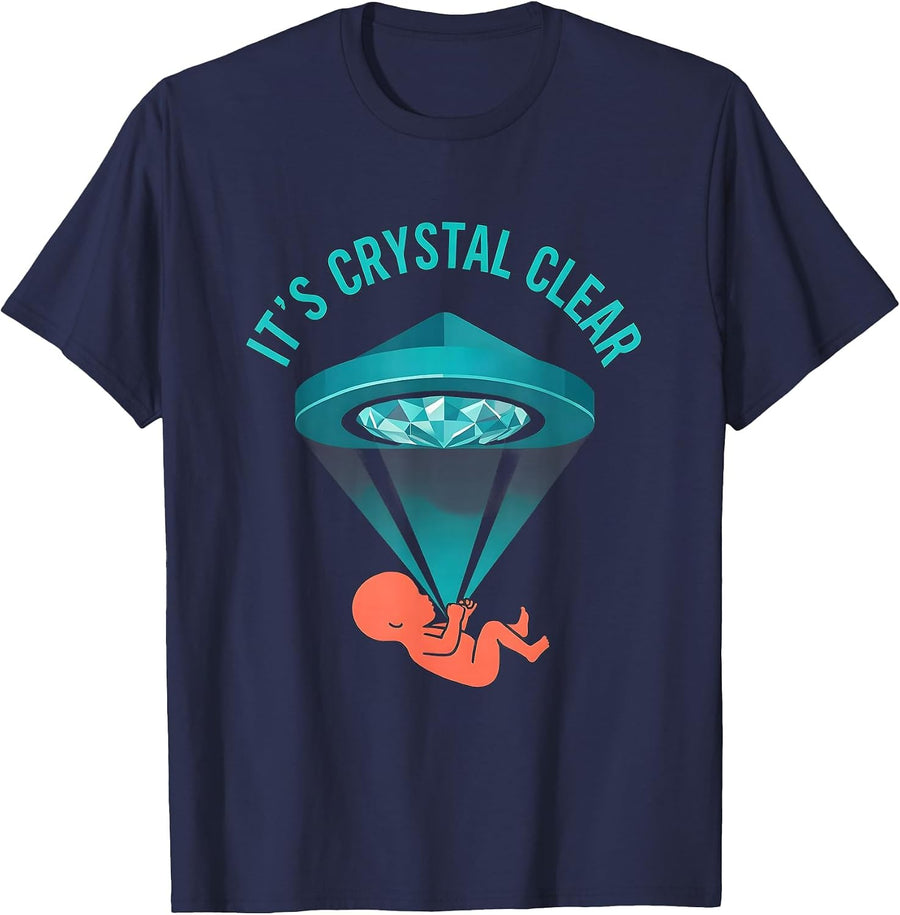 It's Crystal Clear Funny Rad Tech X-ray Technologist T-Shirt - Navy Blue