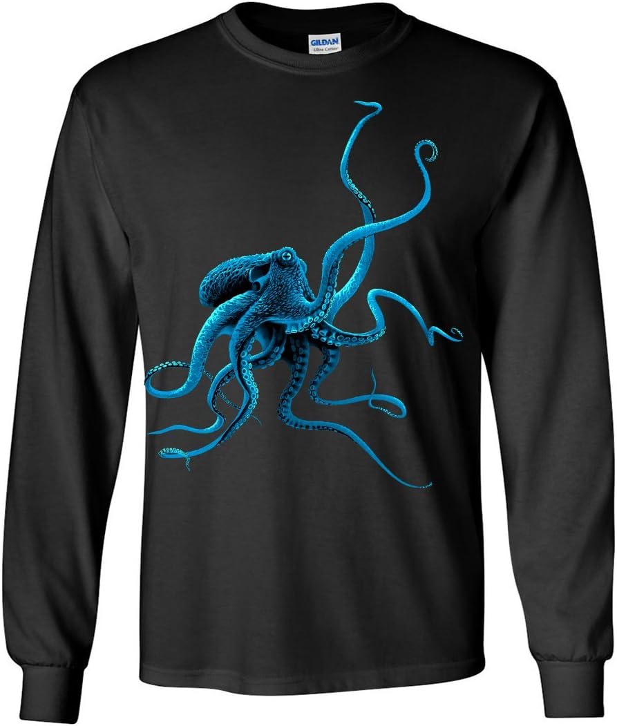 Octopus Long Sleeve Shirt - Black
