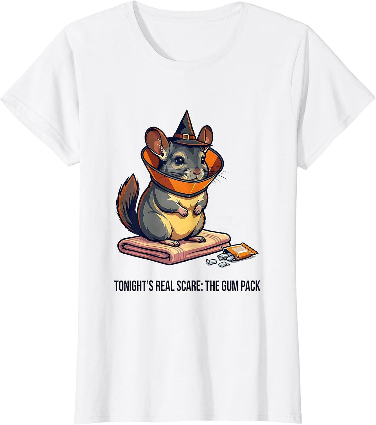 Tonight's Real Scare: The Gum Pack Funny Vet Tech Halloween T-Shirt - White