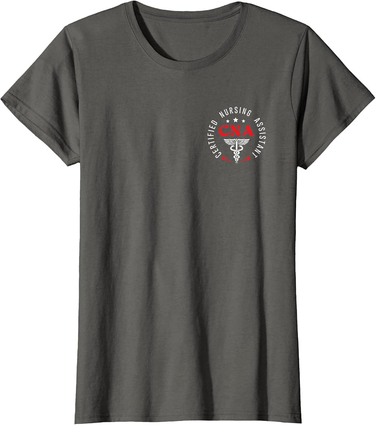 Vintage CNA Nurse Assistant Certified Nursing Assistant Work T-Shirt - Asphalt Grey