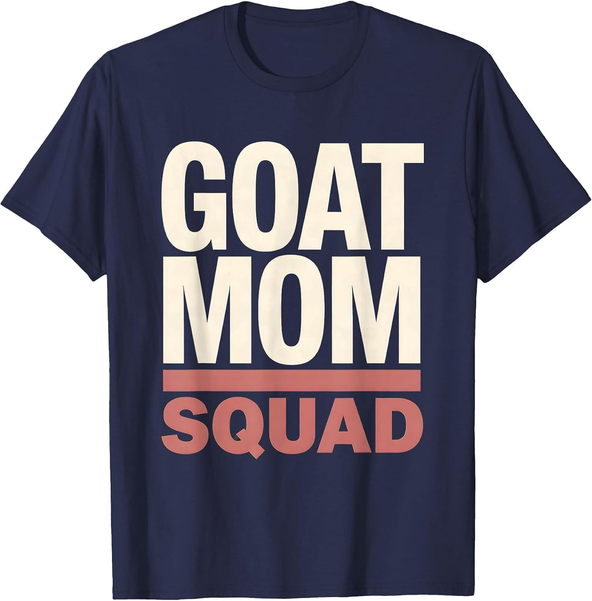 Goat Mom Squad Proud Goat Lover Design T-Shirt - Navy Blue