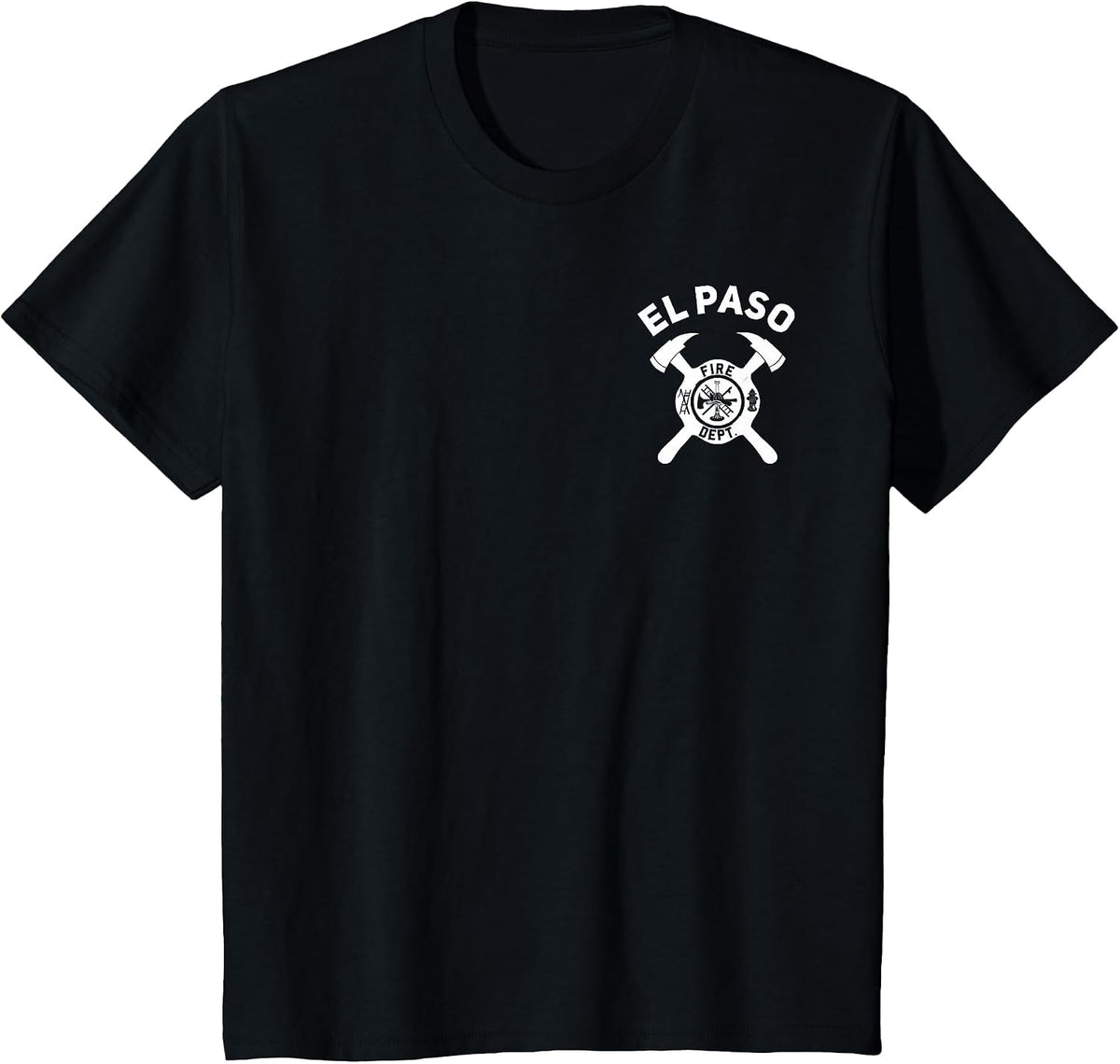 City of El Paso Fire Department Texas Firefighter T-Shirt - Black